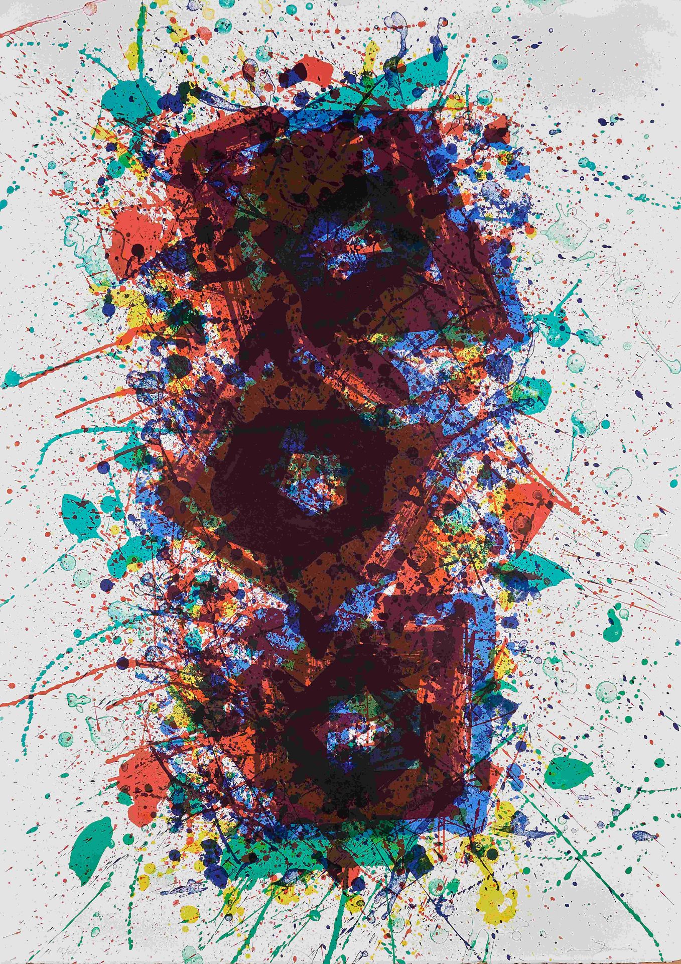 Sam FRANCIS (1923-1994) SANS TITRE (SF-262), 1981 (Lembark, L. 243)Lithographie en couleurs sur ...