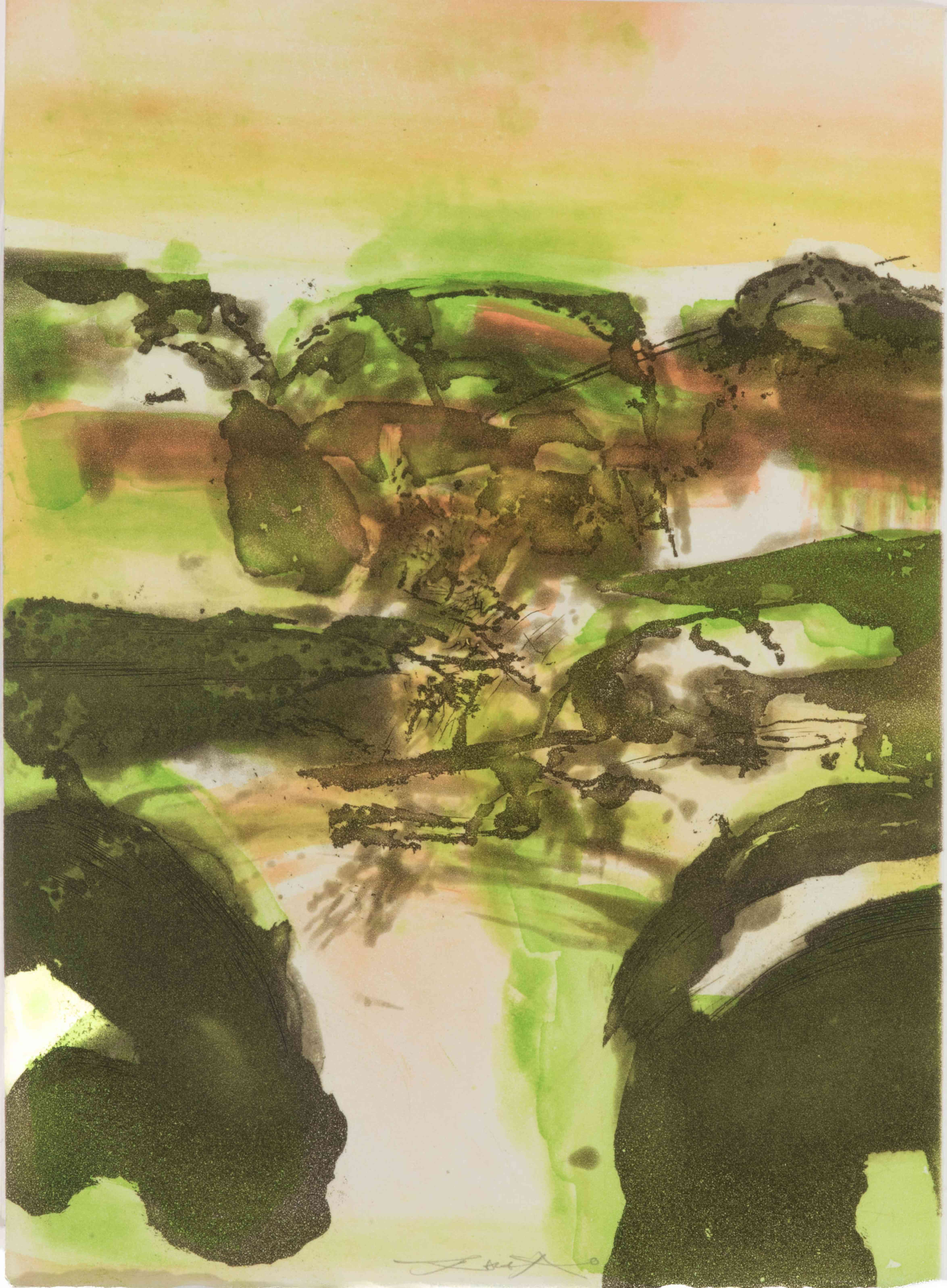 ZAO WOU KI (1920-2013) BEAUREGARD, 1981 (Agerup, 307 &#224; 311) Ouvrage comprenant un ensemble ...