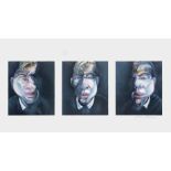 Francis BACON (1909-1992) TROIS ETUDES POUR UN AUTOPORTRAIT, 1981 (Tacou, 15)Lithographie en cou...