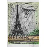 Bernard BUFFET (1928-1998) LA TOUR EIFFEL, 1990 Lithographie en couleurs sur Arches Epreuve d'a...