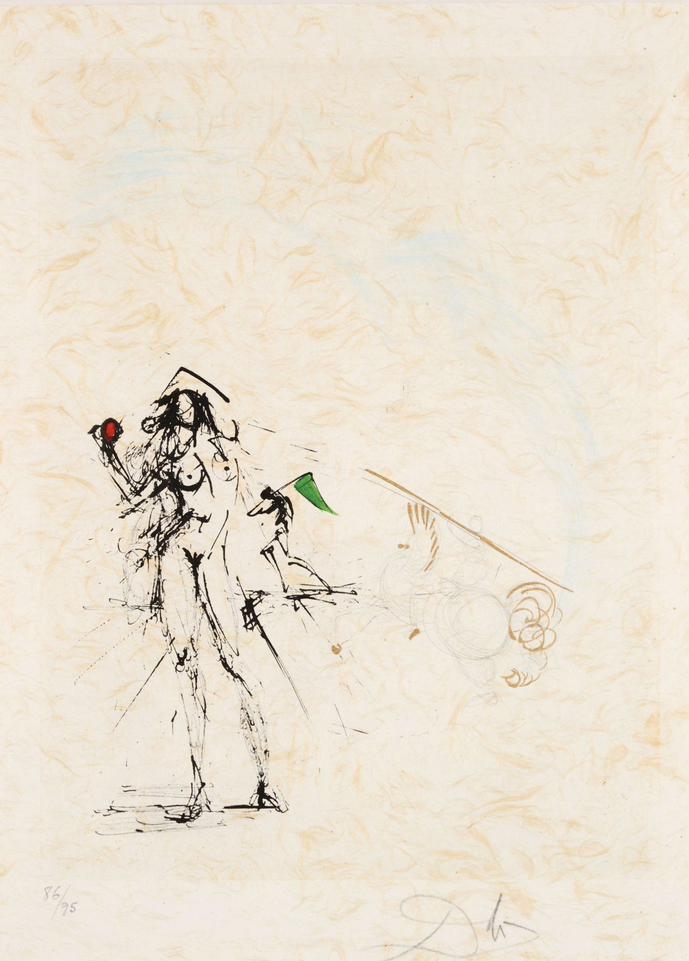 Salvador DALI (1904-1989) LE PECHEUR, 1968 (Michler & L&#246;psinger, 256; Field 68-2 I)Eau-fort...