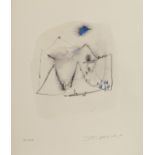 ZAO WOU KI (1920-2013) LUNE BLEUE, 1950-2006 Estampe au pochoir (aquarelle, gouache et encre) s...