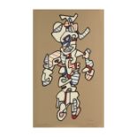 JEAN DUBUFFET (1901-1985) LE SURINTENDANT, 1972 (Webel, 1098)S&#233;rigraphie en couleurs sur v&...