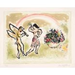 Marc CHAGALL (1887-1985) BACCHANTE, 1973 (Mourlot, 690)Lithographie en couleurs sur v&#233;lin d...