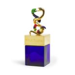Niki DE SAINT PHALLE (1930-2002) FLACON AUX DEUX SERPENTS, 1982 Flacon de parfum compos&#233; d'...