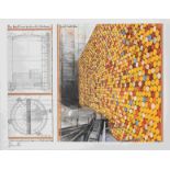 CHRISTO (1935-2020) THE WALL, 2011 (Project for 13600 Oil Barrels Wall in the Gasometer, Oberhau...