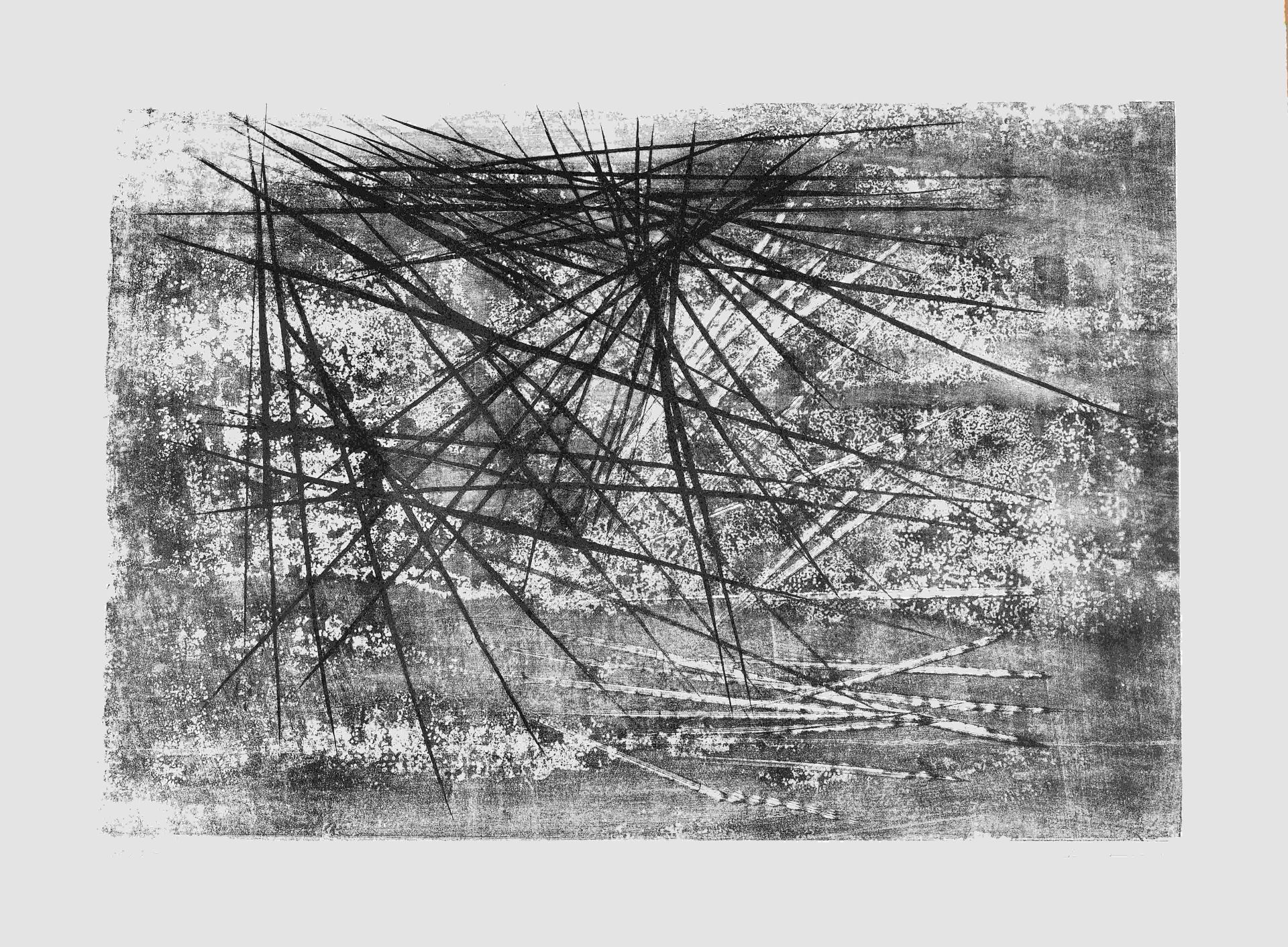 Hans HARTUNG (1904-1989) SANS TITRE, CIRCA 1975 Lithographie en noir sur v&#233;lin de BFK Rives...