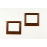 GUSTAVE SERRURIER BOVY (1858-1910) Paire de cadres Ch&#234;ne.Paar kadersEikenhout.Pair of frame...