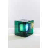 STILNOVO Editeur Lampe de table Structure en m&#233;tal et m&#233;thacrylate teint&#233; vert, ...