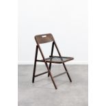 BIJOY JAIN - Studio Mumbai Mod. Folding Chair BChaise plianteStructure en bois teint&#233;, ass...