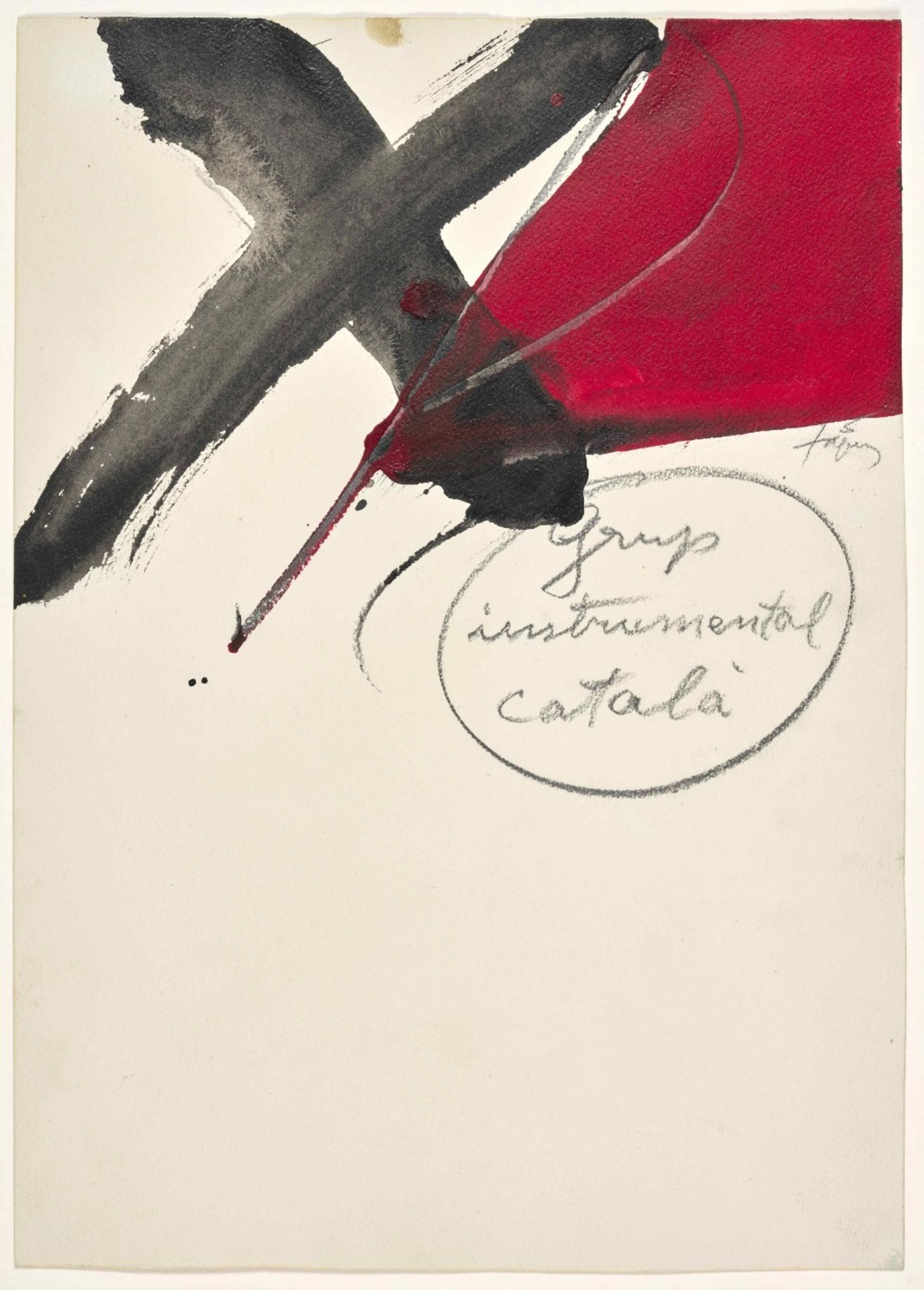 ANTONI T&#192;PIES (1923-2012) Sans titre 1977