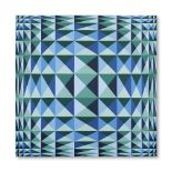 YVARAL (JEAN-PIERRE VASARELY) (1934-2002) Quadrature diamant 1971