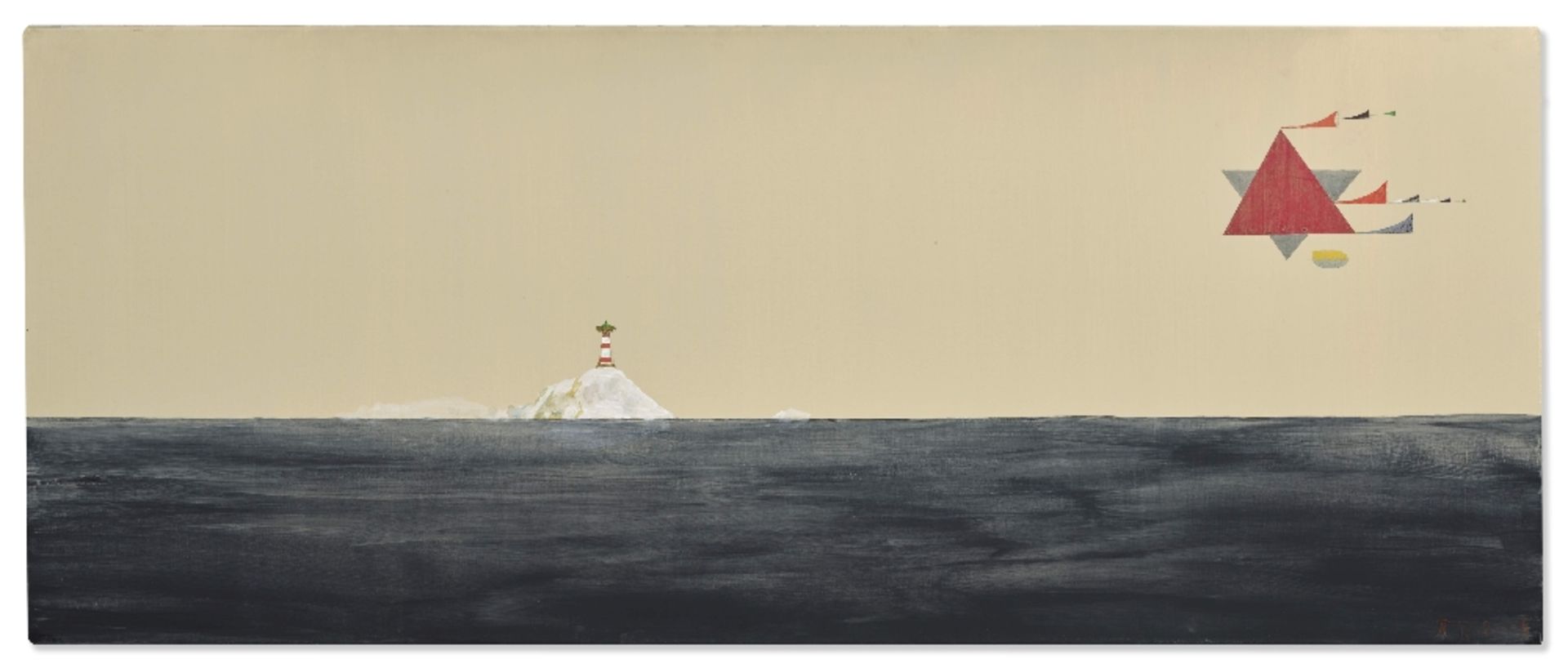 PAVEL PEPPERSTEIN (N. 1966) Sans titre (objects above the sea) 2008