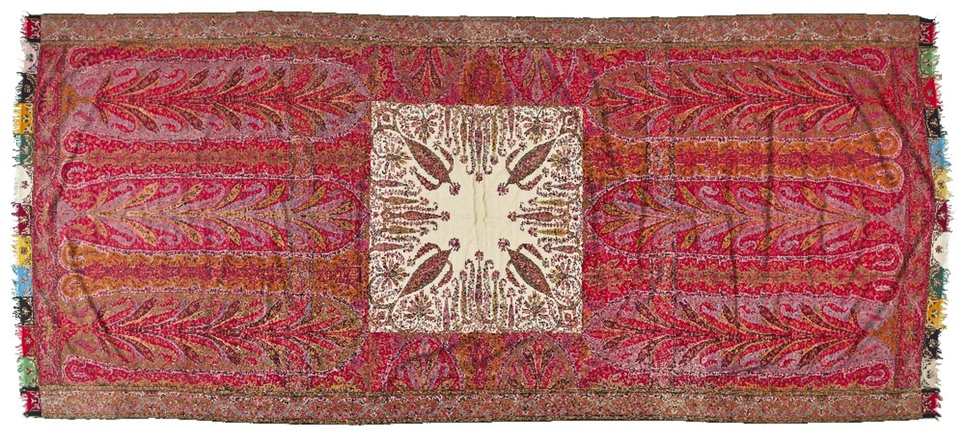 A fine Sikh woven wool shawl Kashmir, circa 1840