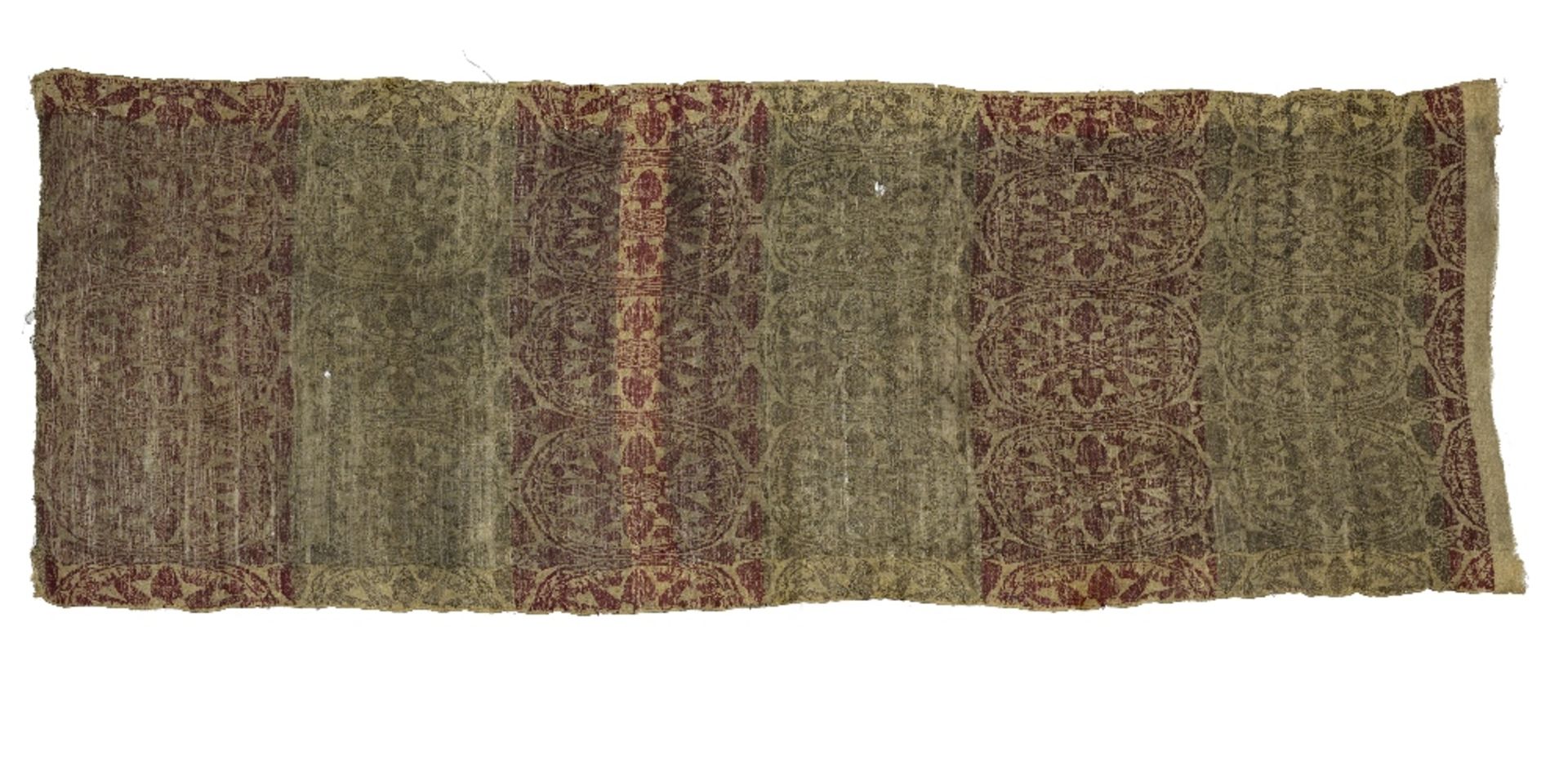 A silk lampas panel Assam, 18th Century