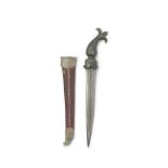 A Mughal jade-hilted steel dagger (khanjar) North India, 18th/ 19th Century(2)