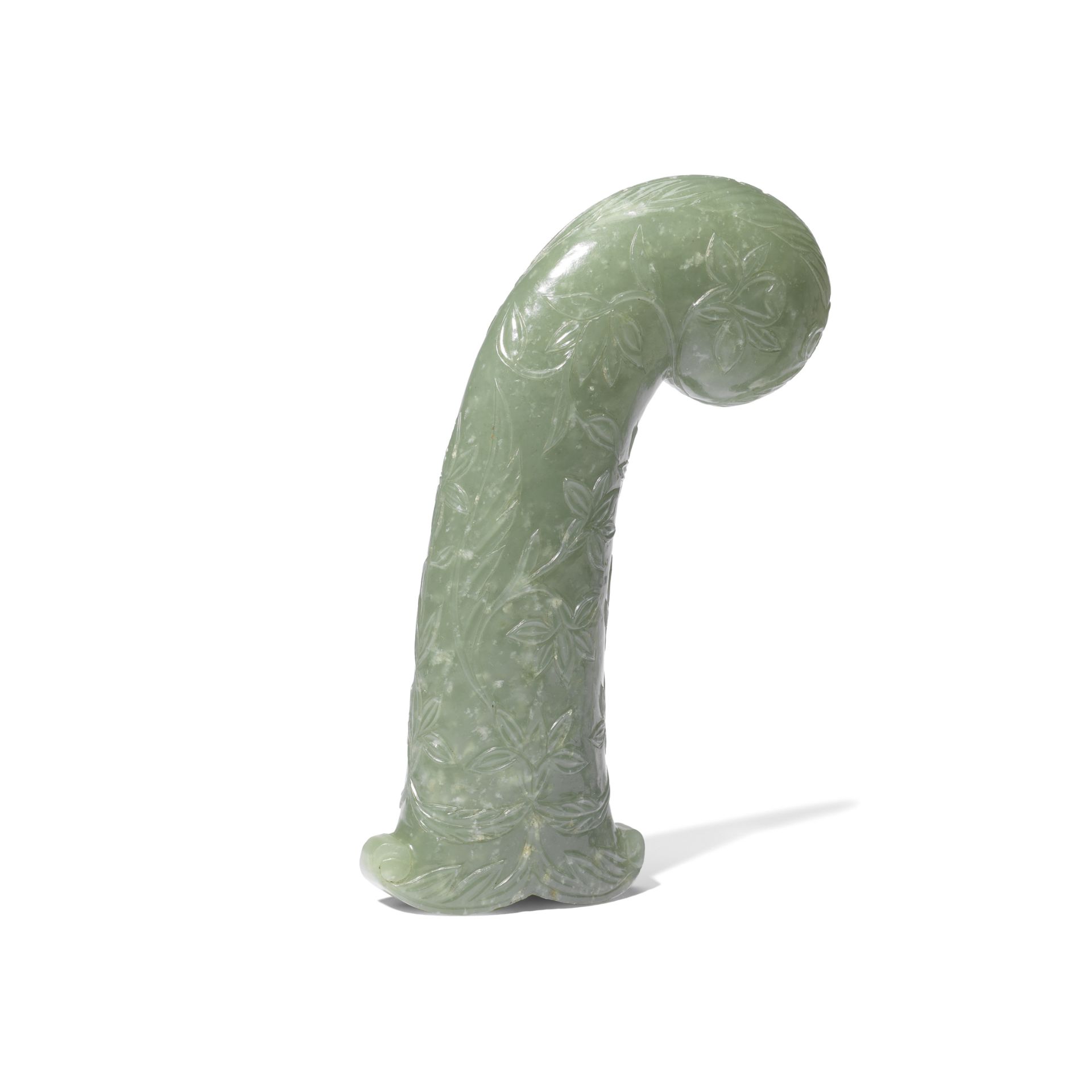 A carved jade hilt North india, 19th Century