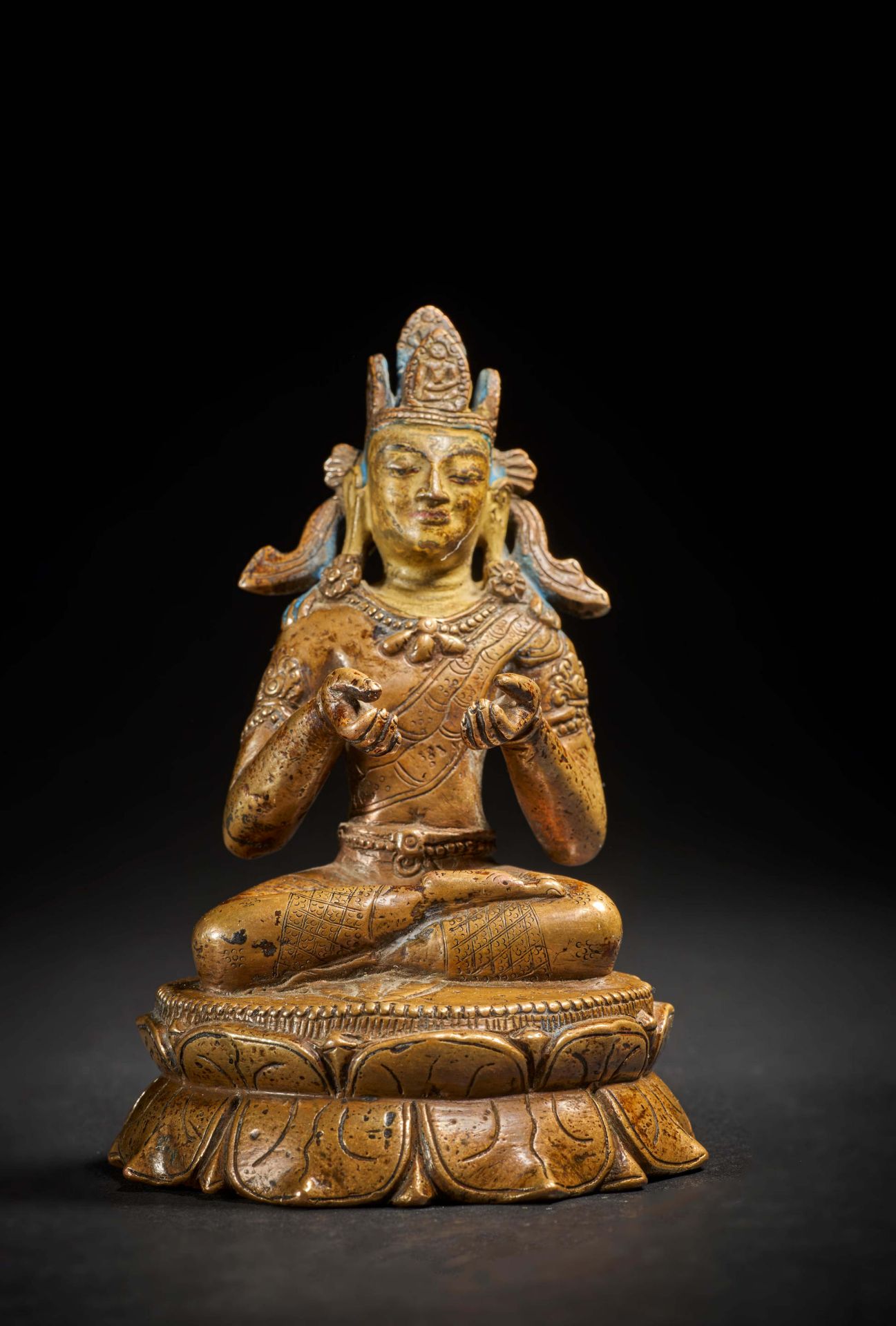 STATUETTE DE VAJRAMALA EN ALLIAGE DE CUIVRE N&#201;PAL, VERS XE SI&#200;CLE