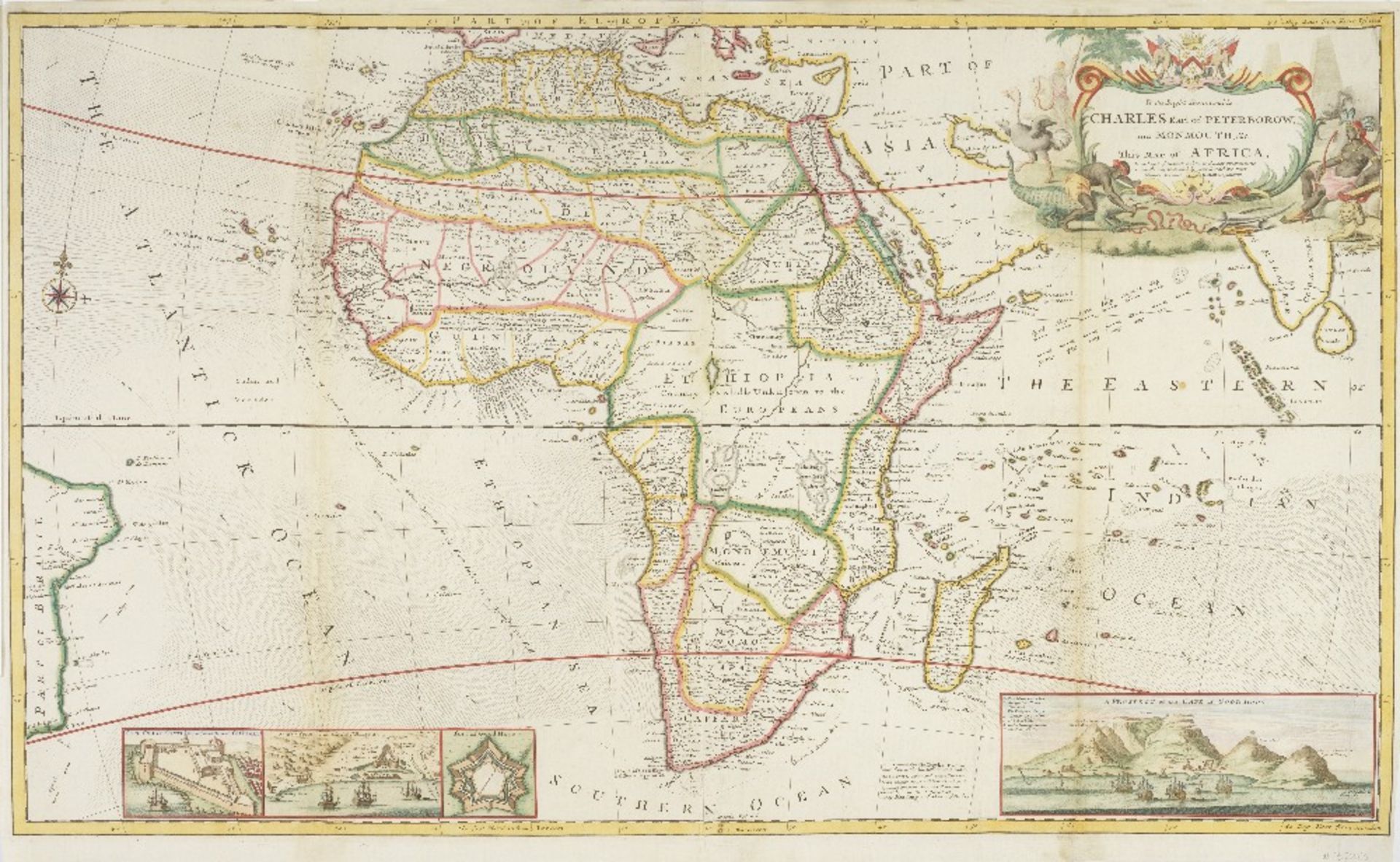 MOLL (HERMAN) Map of Africa, J. Bowles, T. Bowles, Philip Overton and John King, [c.1710]
