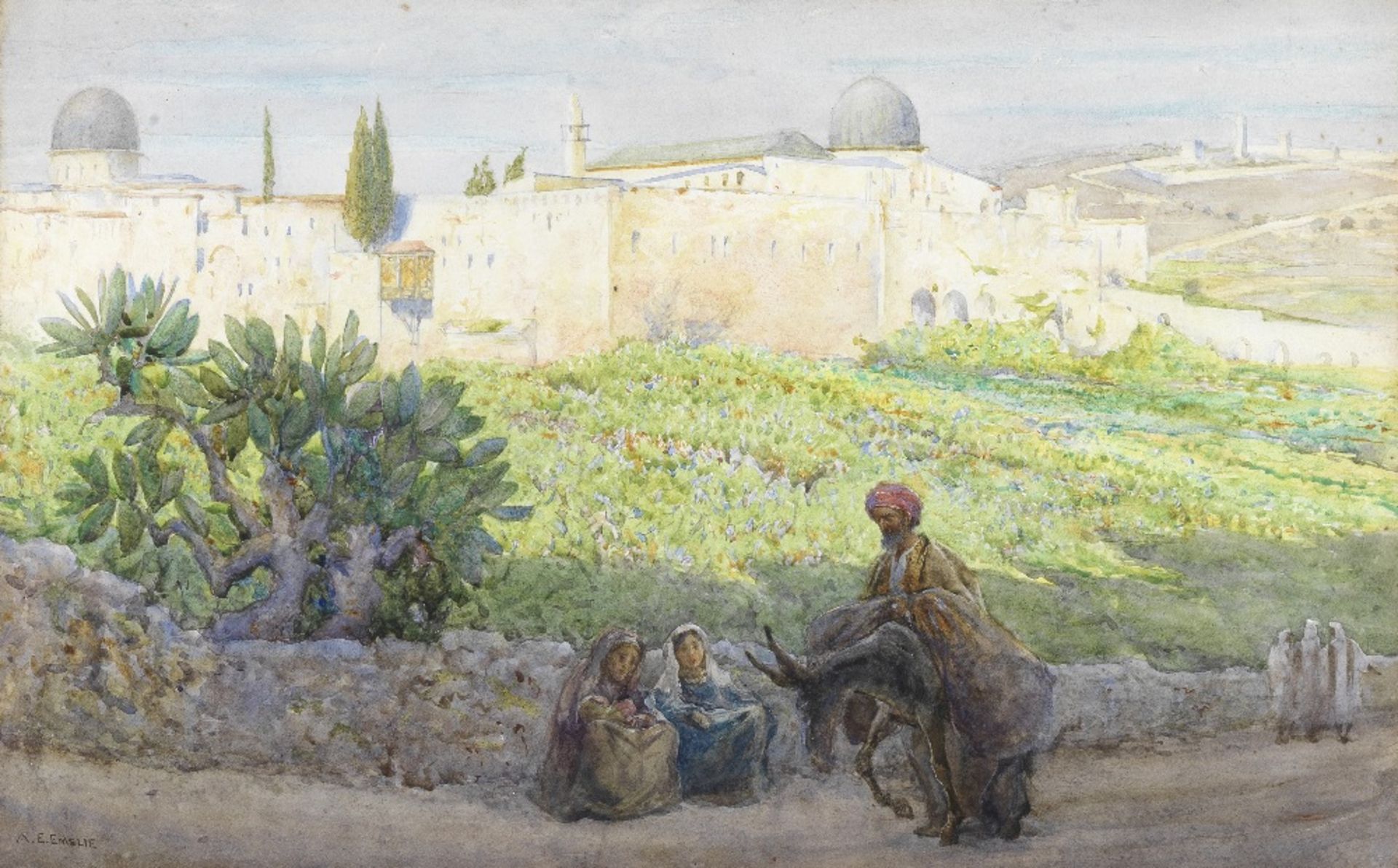 Alfred Edward Emslie, ARWS (British, 1848-1918) Jerusalem