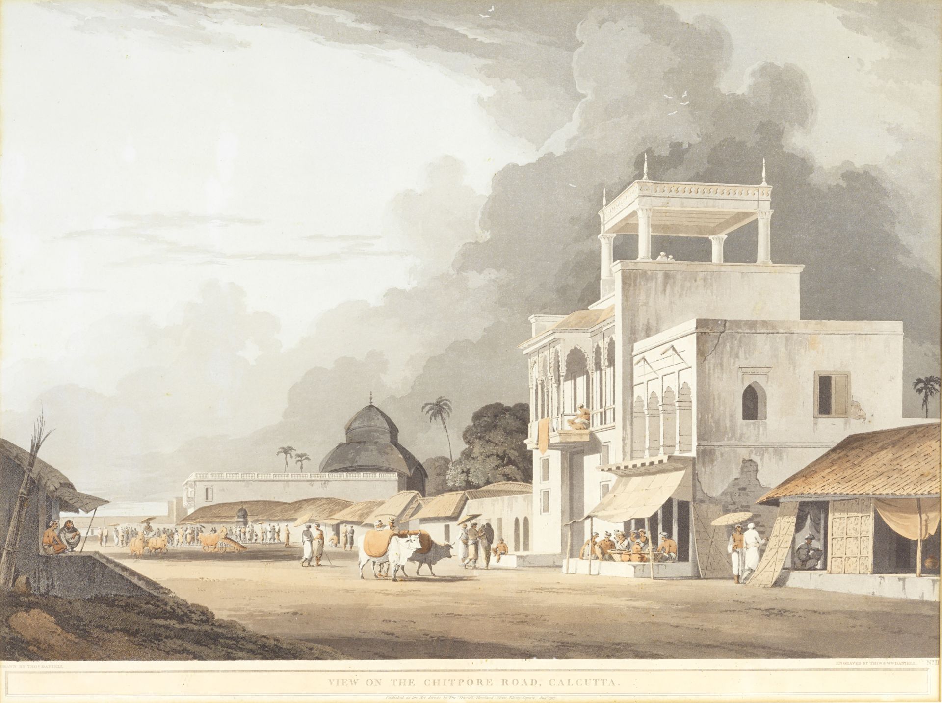 Thomas Daniell, RA (1749-1840) and William Daniell, RA (British, 1769-1837) 'A Pavilion Belongin...