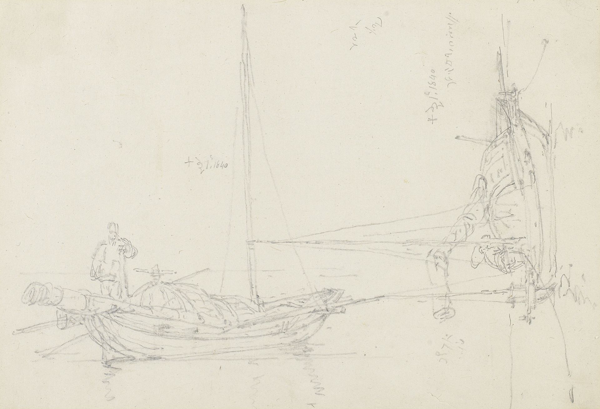 George Chinnery (London 1774-1852 Macau) Studies of sampans