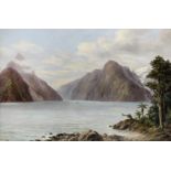 William George Baker (New Zealand, 1864-1929) Milford Sound, New Zealand