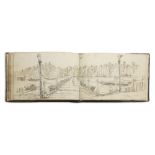 Andrew Nicholl RHA (Irish, 1804-1886), circa 1846 An album of approximately 45 sketches includin...