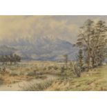 Charles Decimus Barraud (British, 1822-1897) Opaki Plain, New Zealand