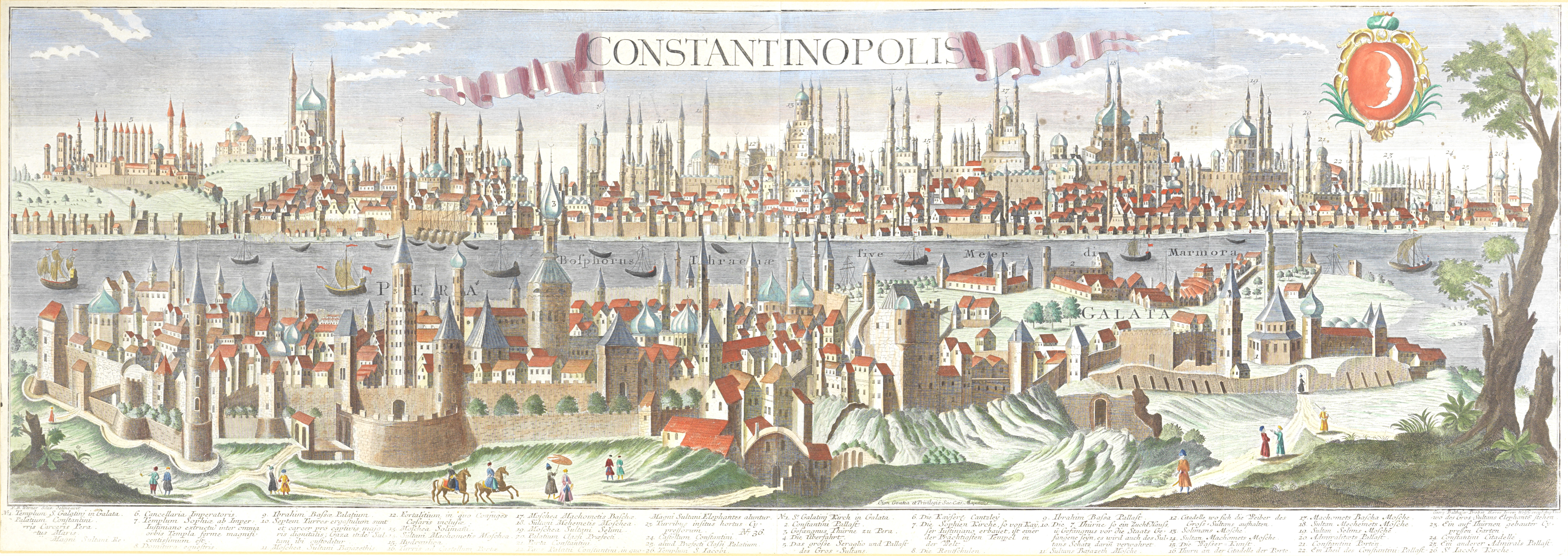WERNER (F.B.) AND BALTHASAR PROBST Constantinopolis, Augsburg, Jeremias Wolff & Johann Friedrich...