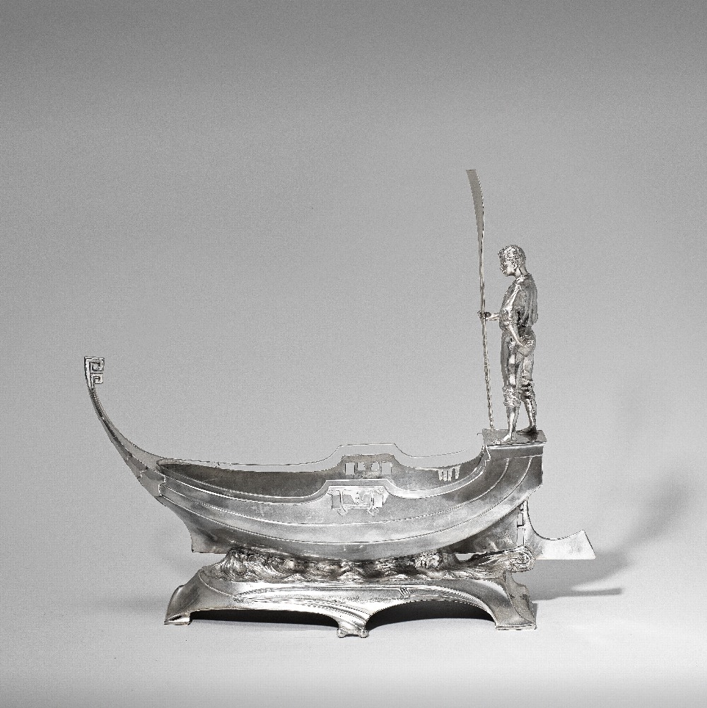 WMF (W&#252;rttembergische Metallwarenfabrik) Gondola centrepiece, model no.409, circa 1900