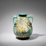 Cassandra Annie Walker for Della Robbia 'Cantagali shape' twin-handled vase, dated 1903