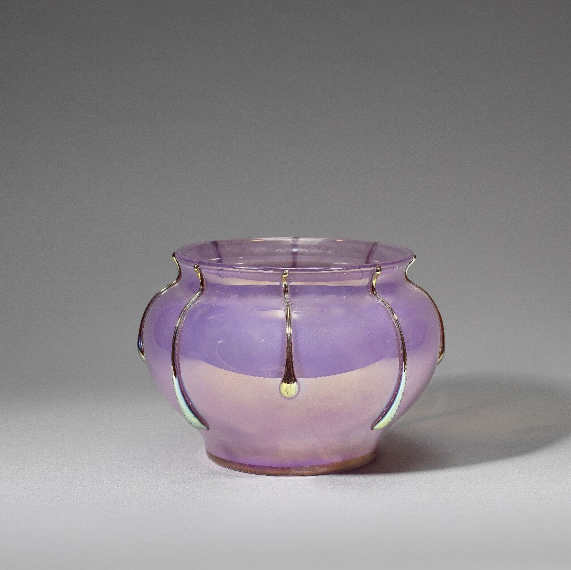 Loetz Pale iridescent glass vase, Ausfuehrung 217, circa 1925