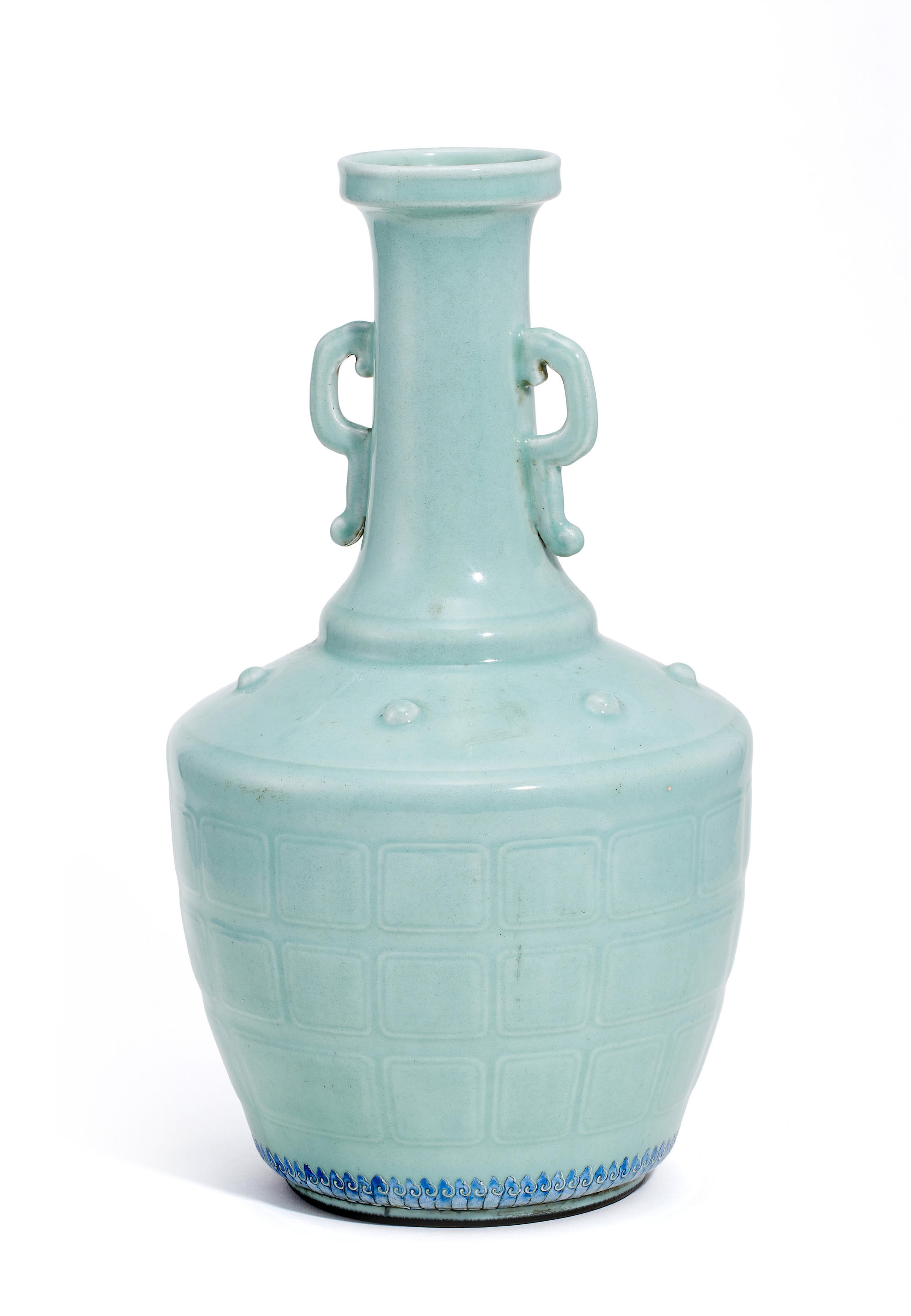 RARE VASE EN PORCELAINE CELADON XVIIIe si&#232;cle