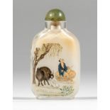 An inside-painted glass snuff bottle, signed Ma Shaoxuan and dated wuxu year, corresponding to 1...