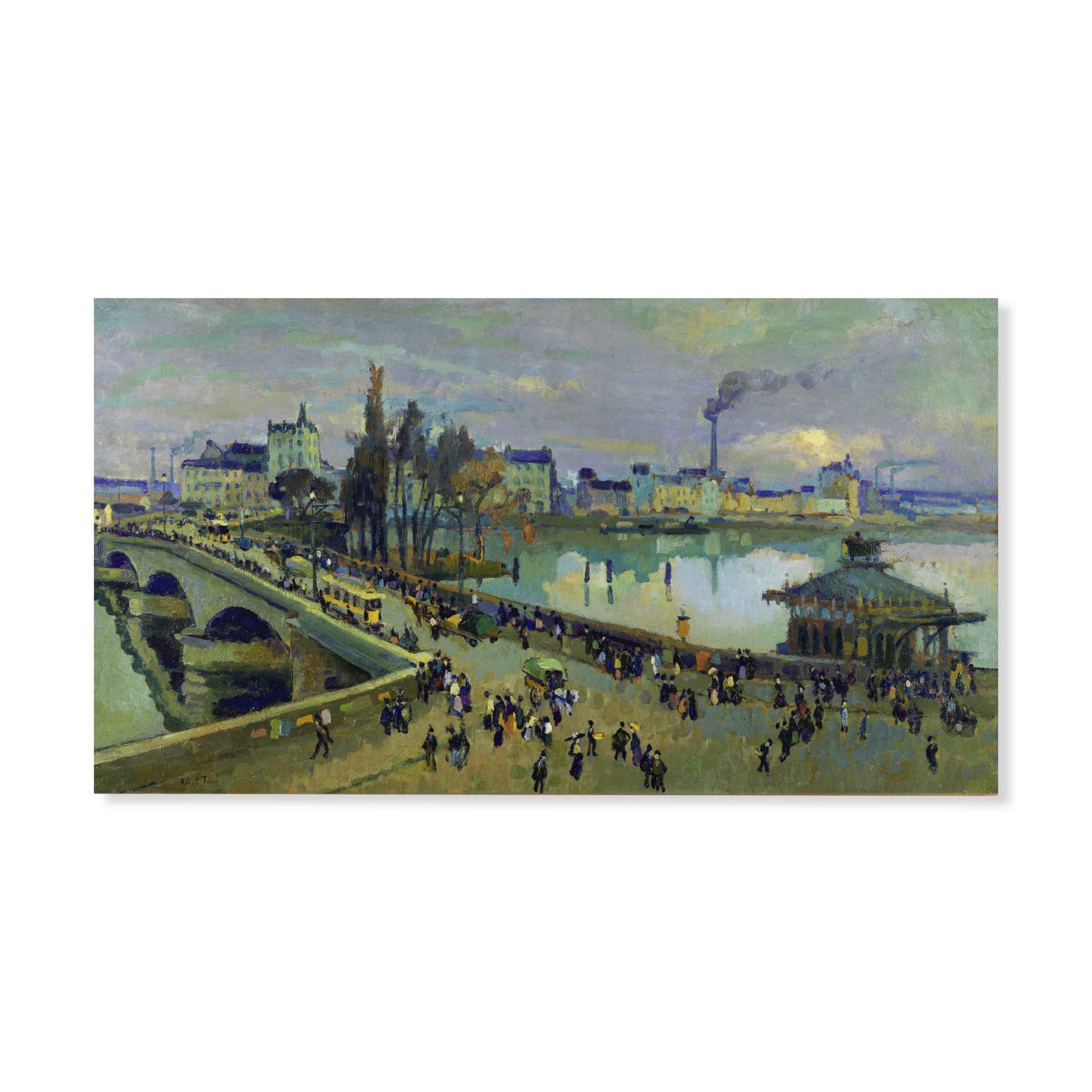 ROBERT ANTOINE PINCHON (1886-1943) Le Pont Corneille &#224; Rouen