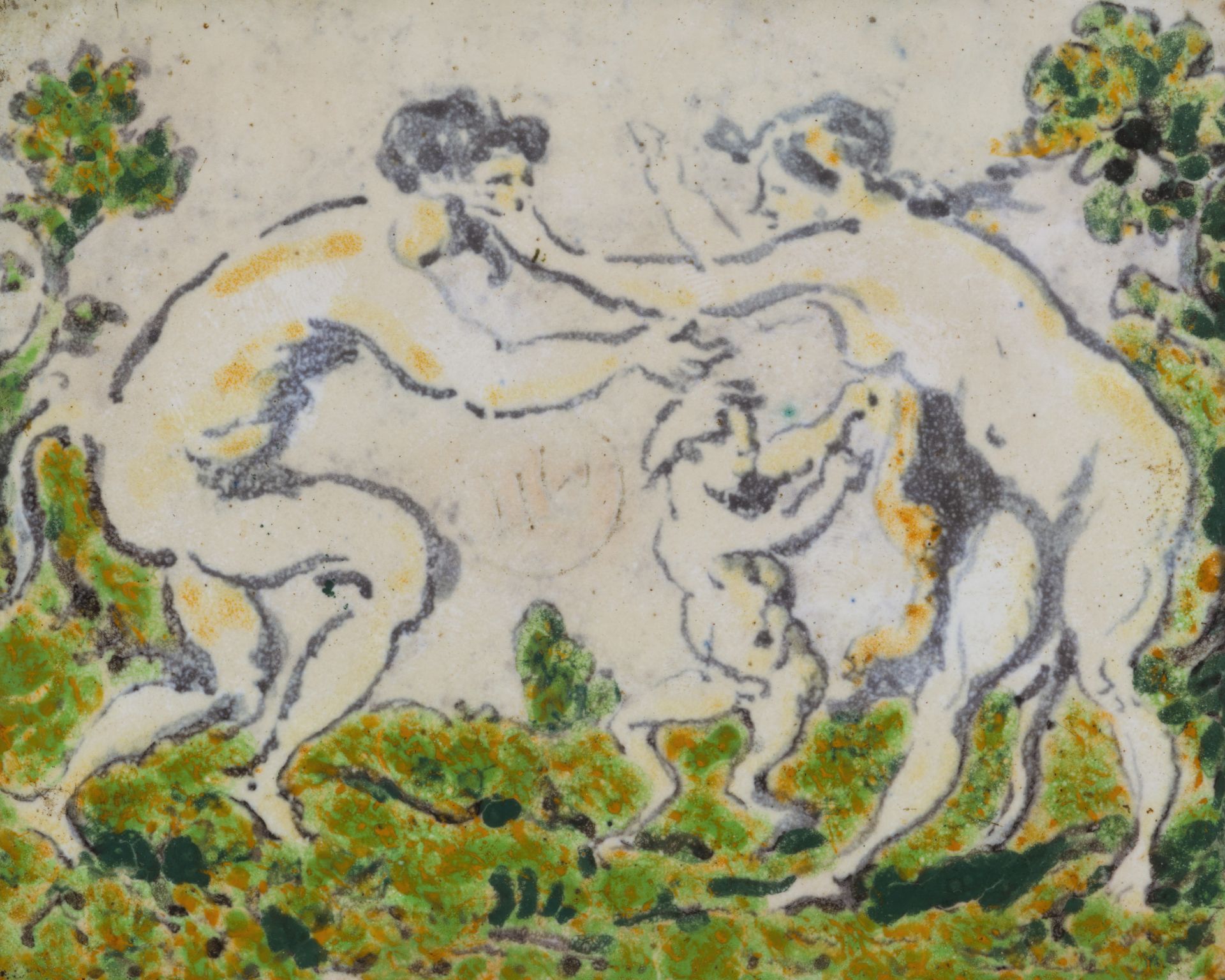 KER-XAVIER ROUSSEL (1867-1944) Faune et nymphe