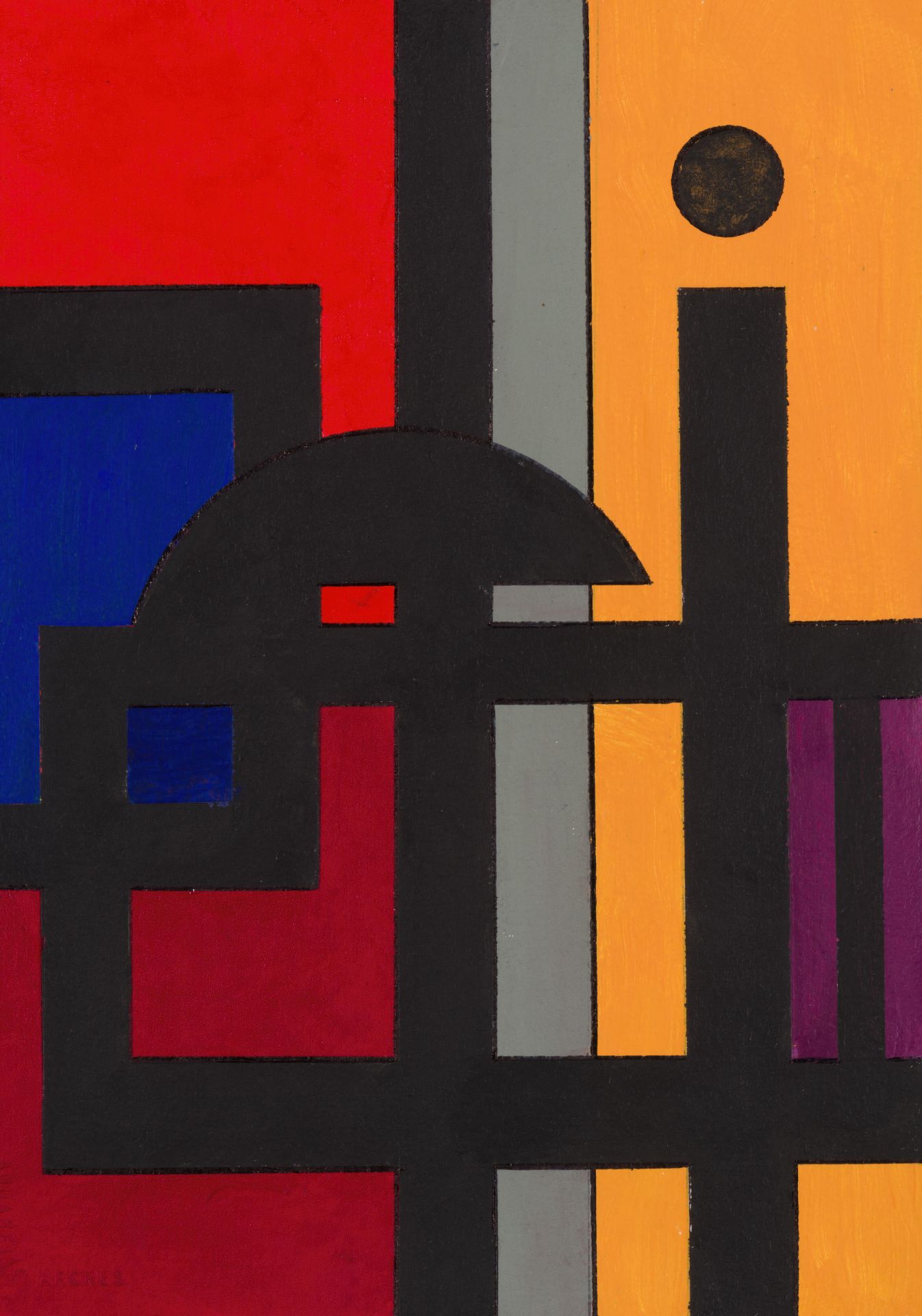 GUY VANDENBRANDEN (1926-2014) Composition abstraite