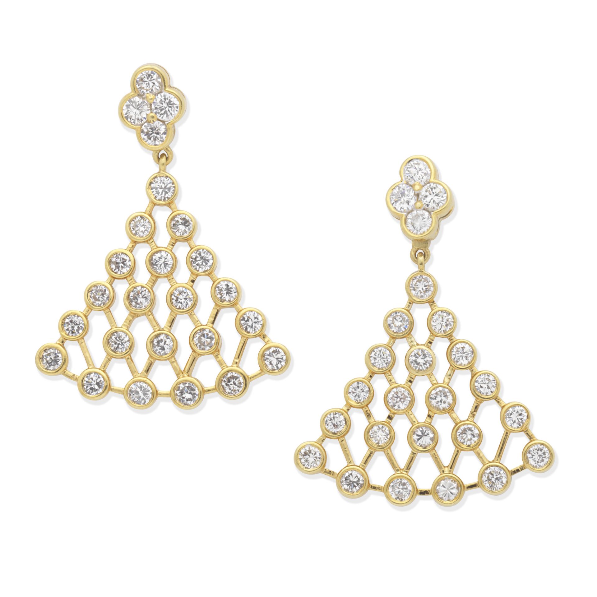 DIAMOND PENDENT EARRINGS