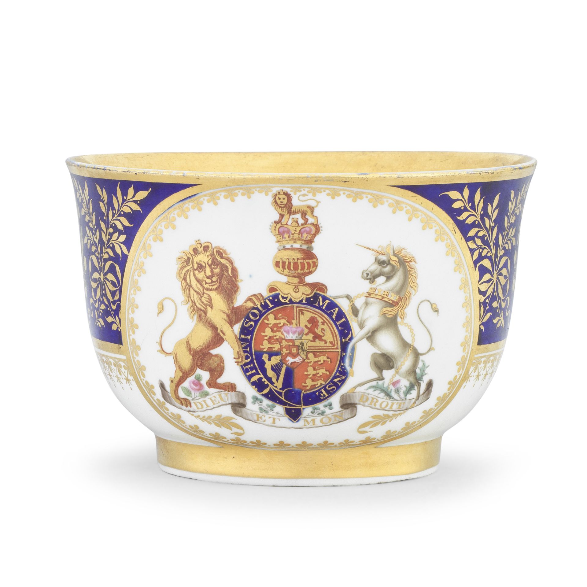 A Barr, Flight and Barr Worcester Royal armorial breakfast cup from The George III Service, circ...