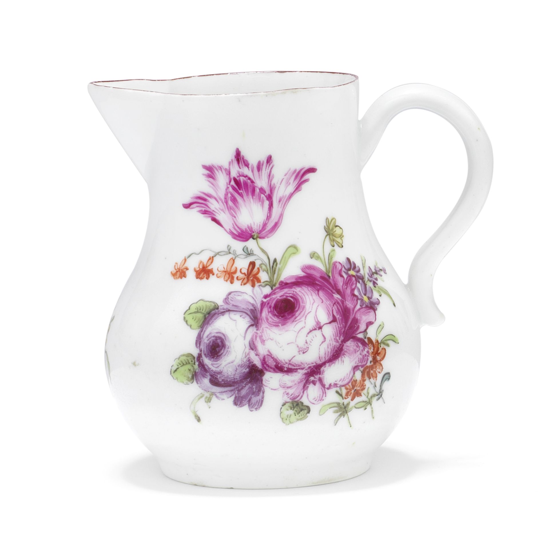 A Longton Hall jug, circa 1756