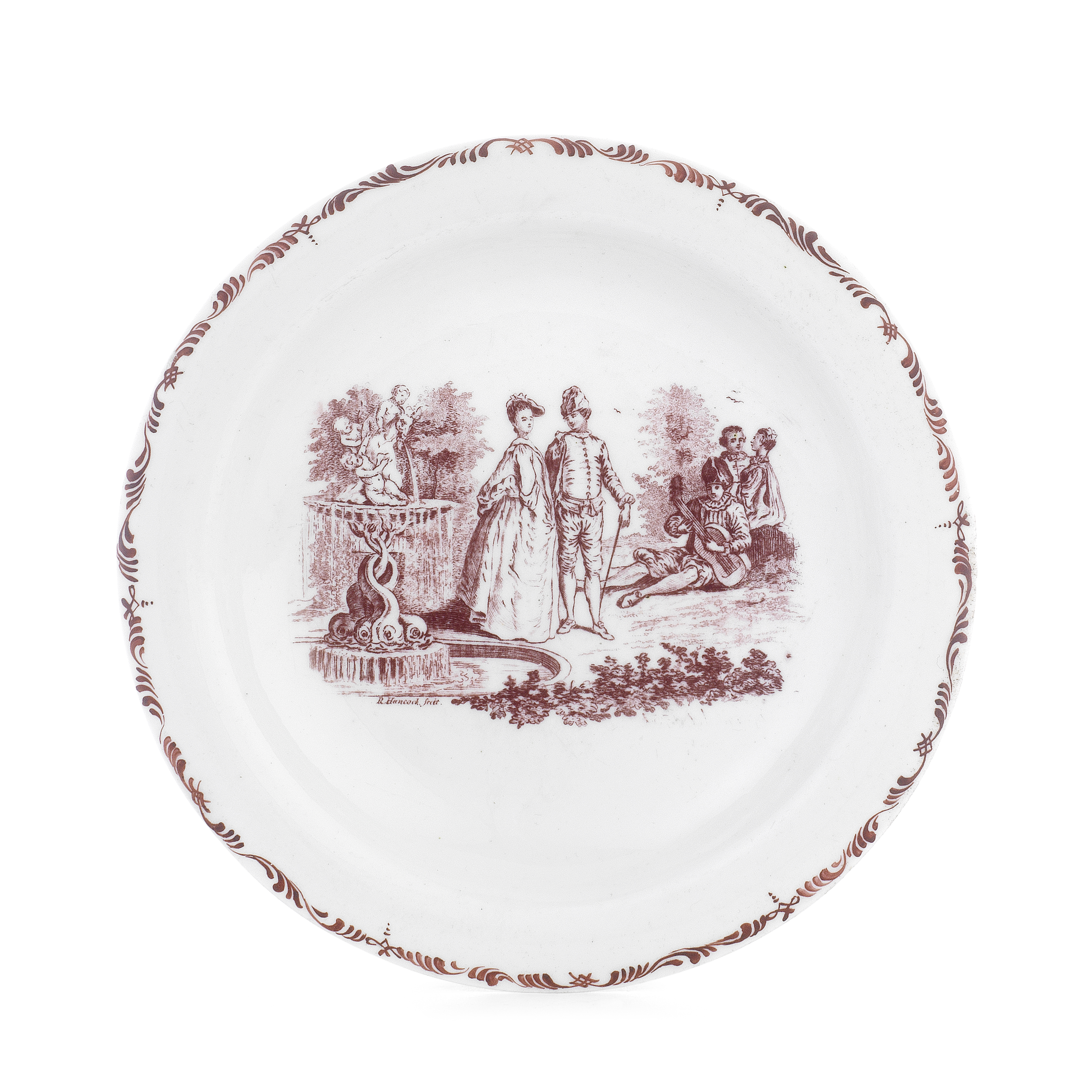 A rare Worcester stand for a finger bowl, circa 1756-58