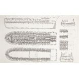 AMERICA - SLAVERY Plan of the slave ship 'Brooks', Philadelphia, J.P. Parke, 1808; together with...