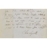 ALBUM &#8211; NINETEENTH CENTURY Album containing some 80 autograph letters and cut signatures