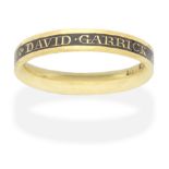 GARRICK (DAVID) David Garrick Memorial ring, 1779