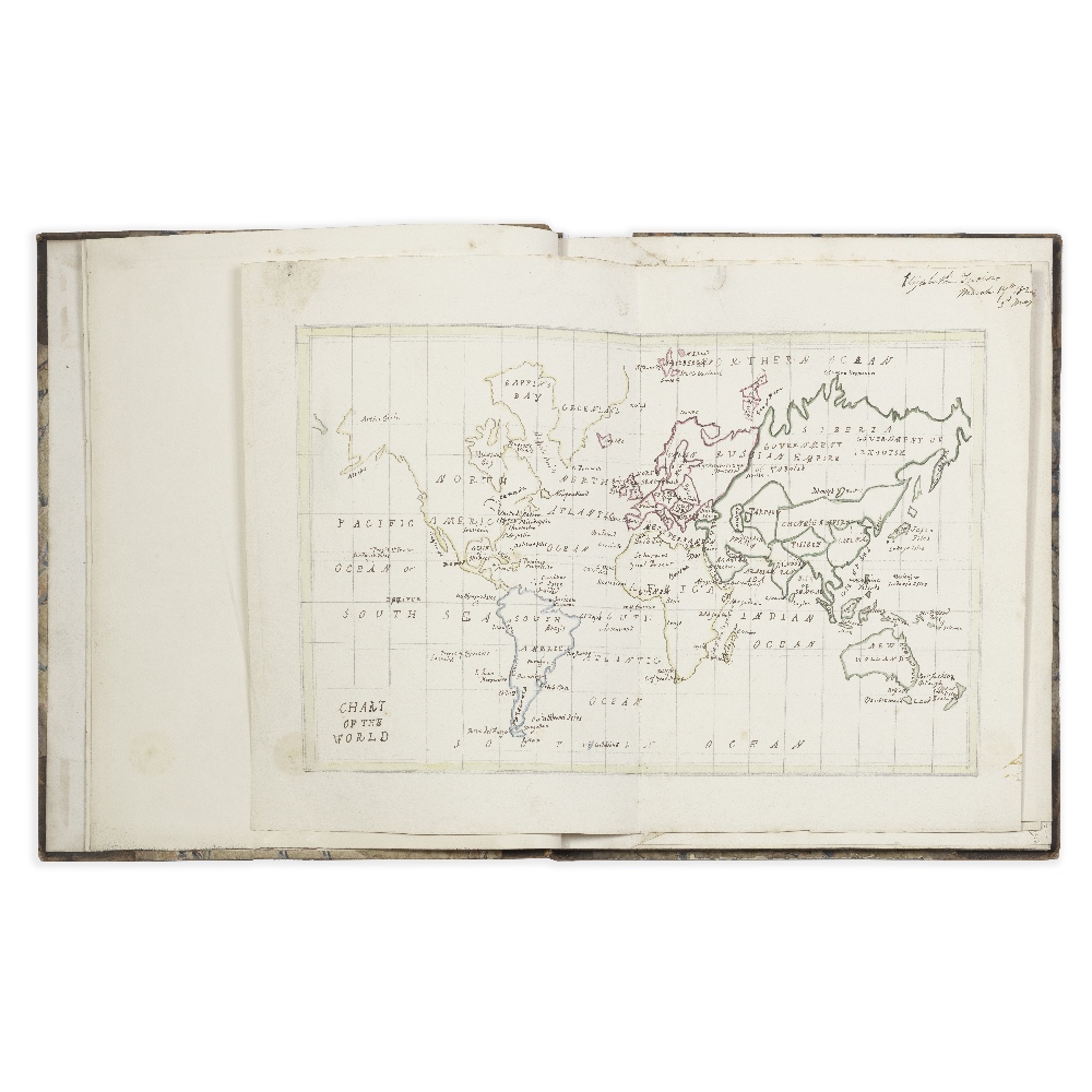 MANUSCRIPT ATLAS Manuscript atlas, by Elizabeth and Isabella Tudor, [1826-1827]