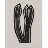 RAOUL UBAC (1909-1985) Empreinte Empreinte d'ardoise sur papier japon. Sign&#233;eLeisteenprint ...