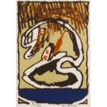 PIERRE ALECHINSKY (born 1927) Composition au serpent Lithographie en couleurs. Sign&#233;e et nu...