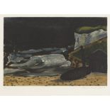 GEORGES BRAQUE (1882-1963) La vague (after),1968 Lithographie en couleurs.Sign&#233;e dans la pl...