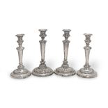 A pair of George III silver candlesticks Smith, Tate & Co (George Smith, Robert Tate, William Ni...